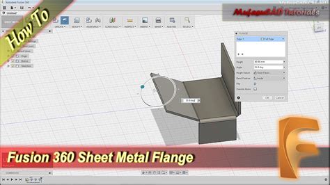 fusion 360 sheet metal bending|fusion 360 flange sheet metal.